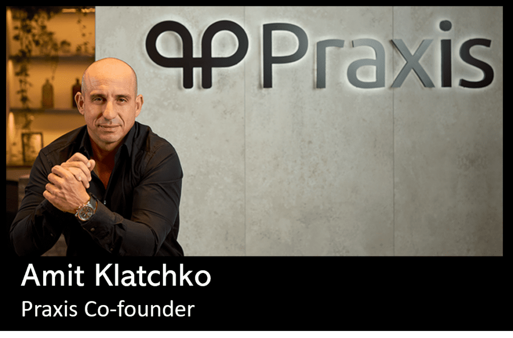 Praxis Tech co-founder Amit Klatchko in an interview