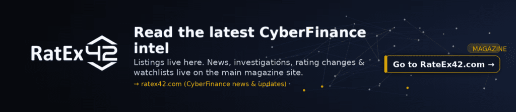 RatEx42 banner on the listings site of RatEx42